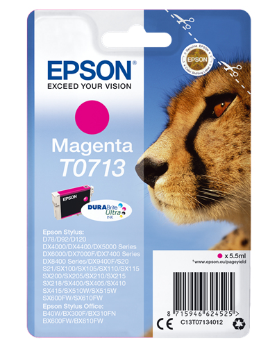 Epson - Cartuccia ink - Magenta - T0713 - C13T07134012 - 5,5ml