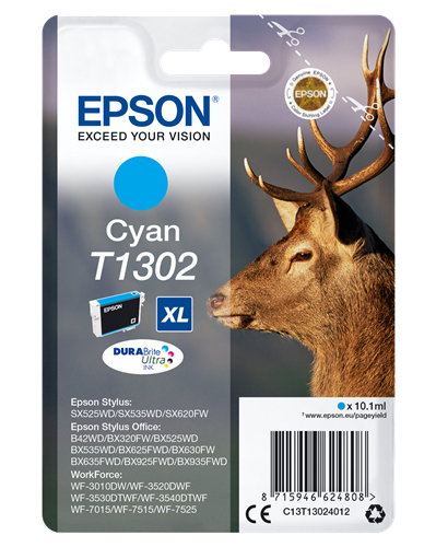 Epson - Cartuccia ink - Ciano - T1302 - C13T13024012  - 10,1ml