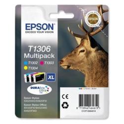 Epson - Multipack Cartuccia ink - C/M/Y - T1306 - C13T13064012 - 10,1ml cad