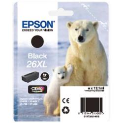 Epson - Cartuccia ink - 26XL - Nero - C13T26214012 - 12,2ml