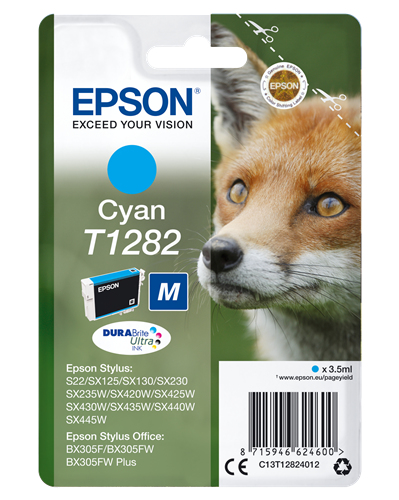 Epson - Cartuccia ink - Ciano - T1282 - C13T12824012 - 3,5ml