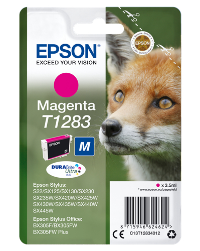 Epson - Cartuccia ink - Magenta - T1283 - C13T12834012 - 3,5ml