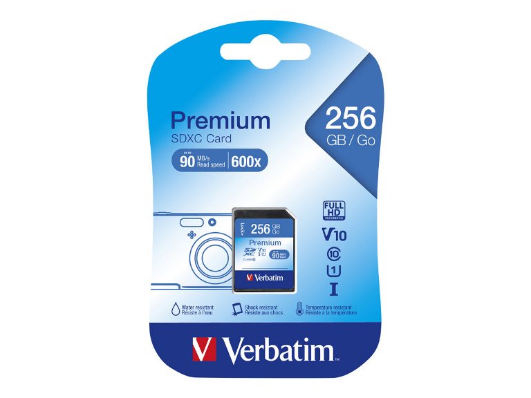 Vertbatim - Scheda SDHC Premium SDXC Class 10/UHS-1 - 44026 - 256GB