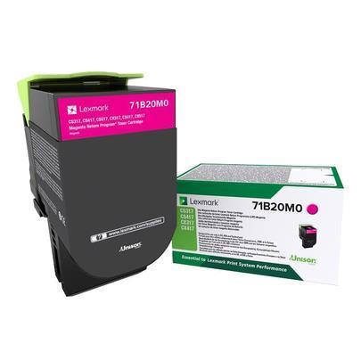 Lexmark - Toner - Magenta - 71B20M0  - return program - 2.300 pag