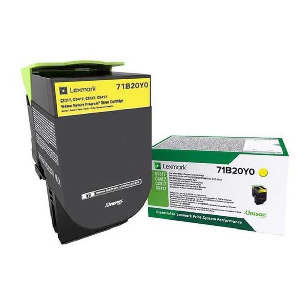 Lexmark - Toner - Giallo - 71B20Y0 - return program - 2.300 pag