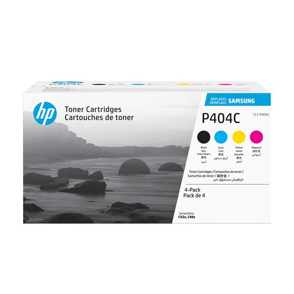 Hp/Sasmung - Conf. 4 Toner originale - C/M/Y/K - CLTP404C/ELS -  SU365A - 1.000 pag cad