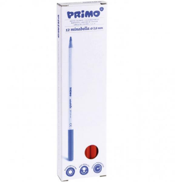 Matita colorata Minabella - diametro mina 3,8 mm - rosso vermiglione - Primo