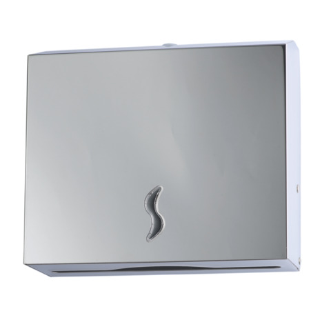 Distributore asciugamani piegati C/Z - Brinox - 28x10,2x26,5 cm - acciaio inox - capacità 200 fogli - grigio - Medial