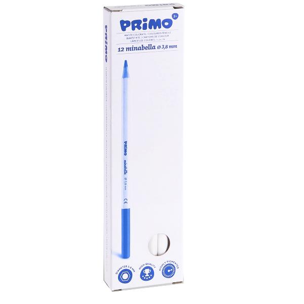 Matita colorata Minabella - diametro mina 3,8 mm - bianco - Primo