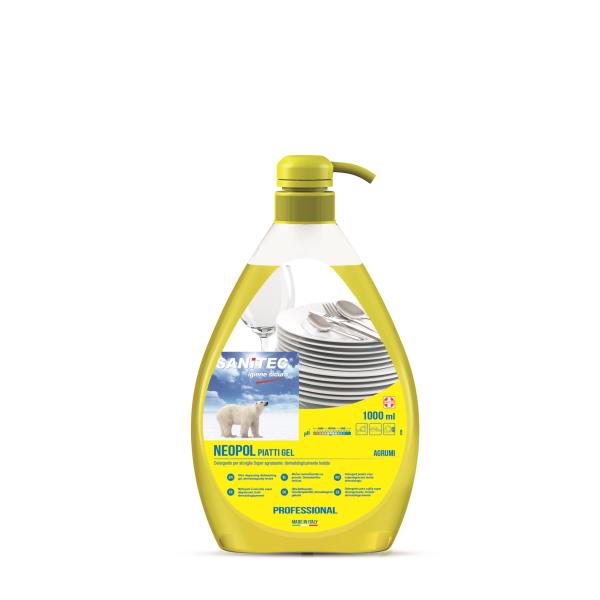Detergente Neopol Piatti Gel Agrumi - 1 L - Sanitec