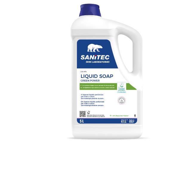 Sapone liquido Green Power - 5 L - floreale - Sanitec