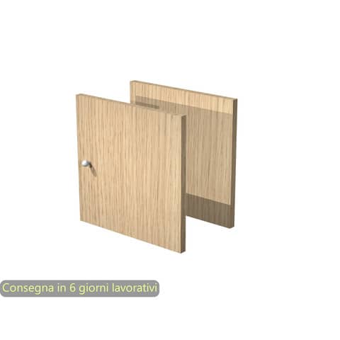 Coppia antine per libreria Rainbow - 32,2x32,1 cm - rovere - Artexport
