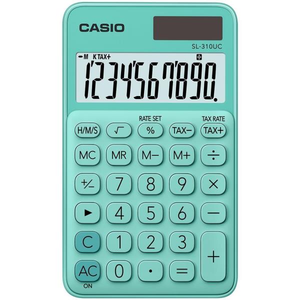 Calcolatrice tascabile SL-310UC - 10 cifre - verde - Casio