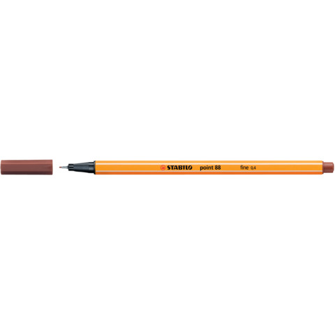 Fineliner Point 88 - tratto 0,4 mm - terra di siena bruciata 75 - Stabilo