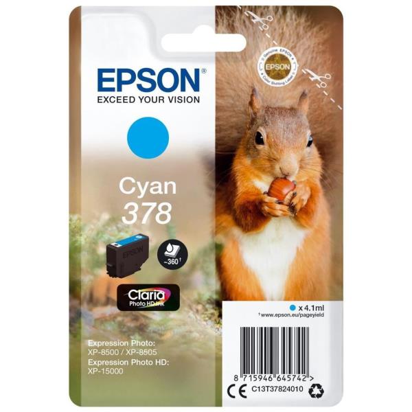 Epson - Cartuccia ink - 378 - Ciano - C13T37824010 - 360 pag