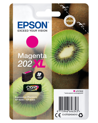 Epson - Cartuccia ink - 202XL - Magenta - C13T02H34010 - 8,5ml