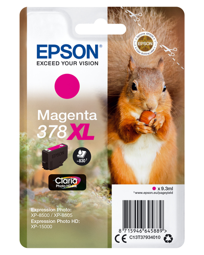Epson - Cartuccia ink - 378XL - Magenta - C13T37934010 - 9,3ml