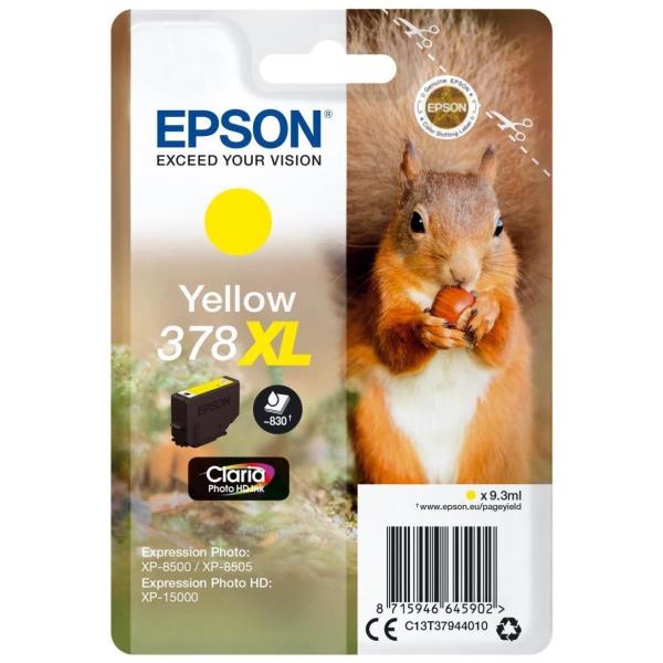 Epson - Cartuccia ink - 378XL - Giallo - C13T37944010 - 9,3ml