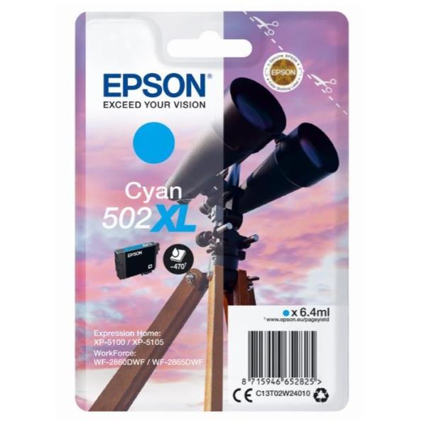 Epson - Cartuccia ink - 502XL - Ciano - C13T02W24010 - 6,4ml