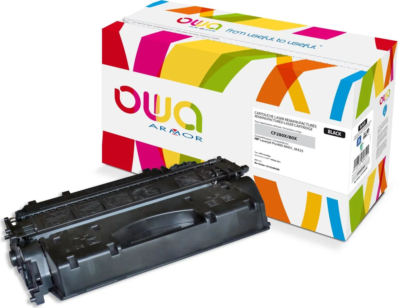 Armor - Toner Compatibile per Hp - Nero - CF280X - 6.900 pag