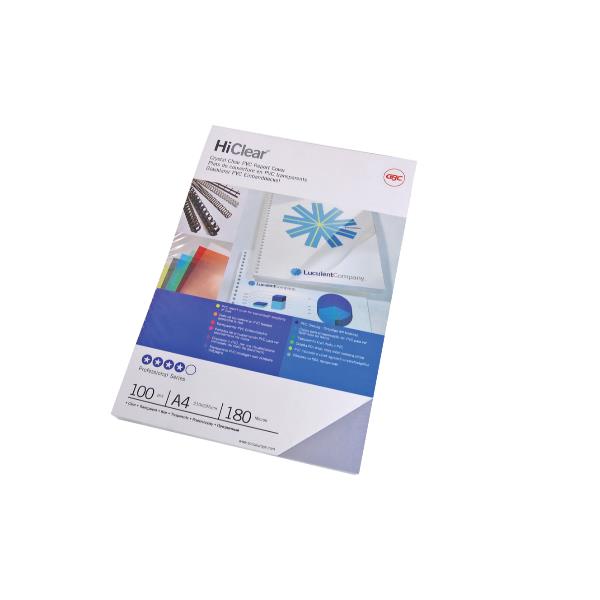 Copertine HiClear per rilegatura - A4 - 240 micron - trasparente - GBC - conf. 100 pezzi