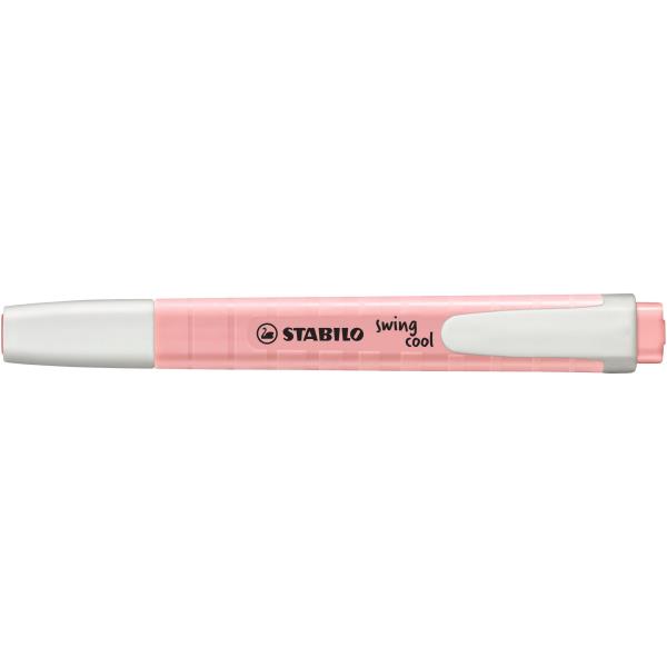 Evidenziatore Swing Cool pastel - punta a scalpello - tratto 1 - 4 mm - rosa antico 129 - Stabilo