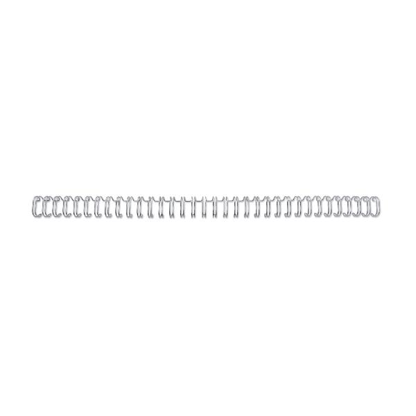 Dorsi WireBind per rilegatura - passo 3:1 - metallo - 34 anelli - 5 mm - argento - GBC - scatola 100 pezzi