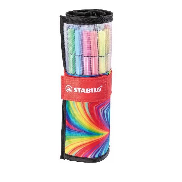 Rollerset arty line Pen 68 - punta in fibra - colori assortiti - Stabilo - conf. 25 pezzi