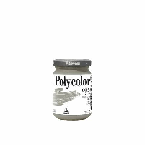Colore vinilico Polycolor - 140 ml - argento - Maimeri