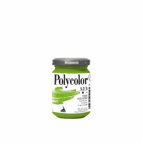Colore vinilico Polycolor - 140 ml - verde giallastro - Maimeri