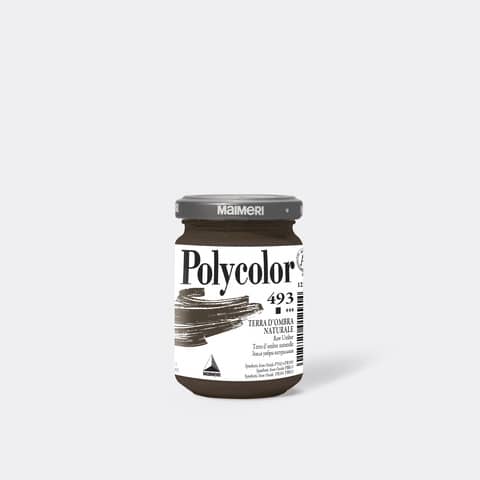 Colore vinilico Polycolor - 140 ml - terra d'ombra naturale - Maimeri