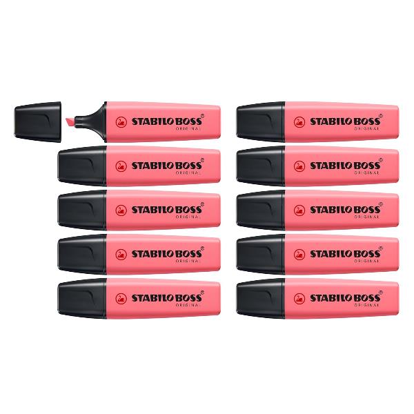 Evidenziatore Stabilo Boss Pastel - tratto 2 - 5 mm -  fior di ciliegio 150 - Stabilo