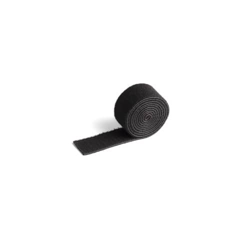 Mix Nastro fermacavi Cavoline a strappo - 100 x 2 cm - nero - Durable