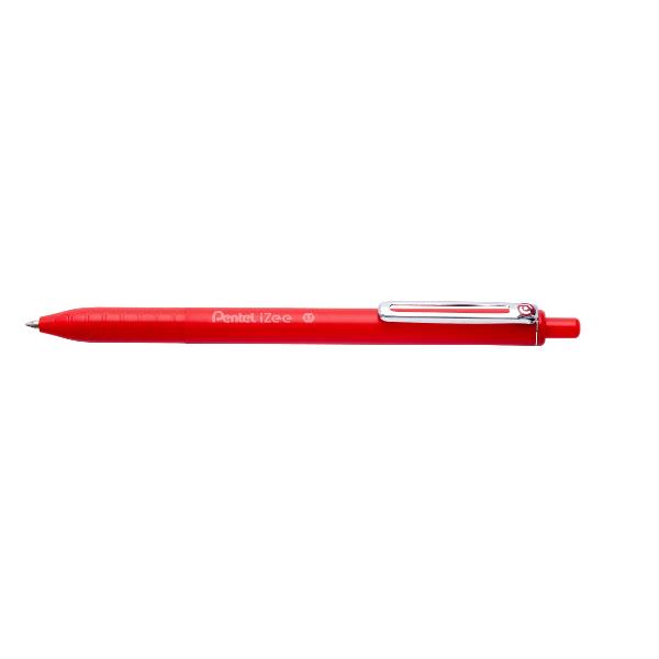 Penna a sfera a scatto iZee - punta 0,7 mm - rosso - Pentel