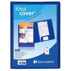 Cartella di presentazione con 2 alette Kreacover - A4 - PP - blu - Exacompta