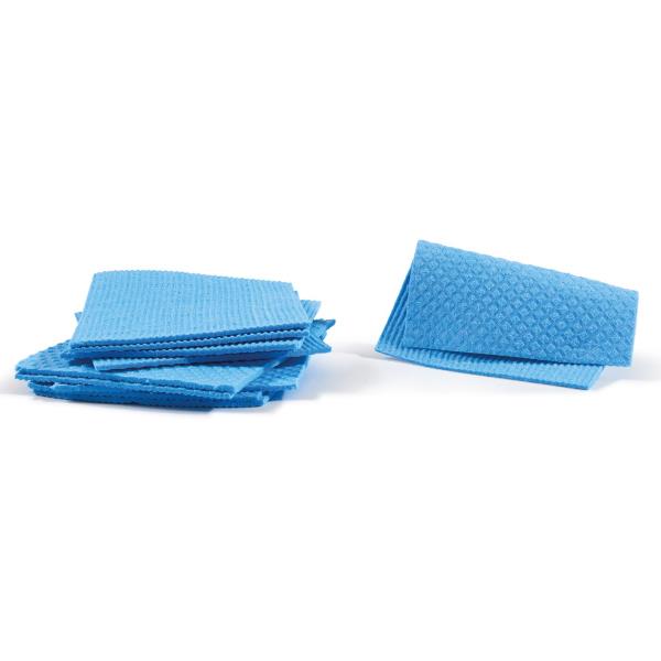 Pannospugna Aquos - 18 x 20 cm - azzurro - PerfettoFactory - conf. 10 pezzi