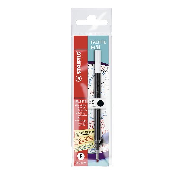 Refill gel per roller a sfera Palette - nero - Stabilo
