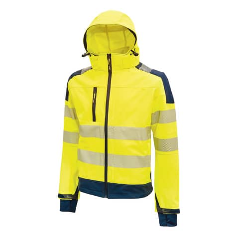 Giacca alta visibilità Softshell Miky - taglia XL - giallo fluo - U-Power