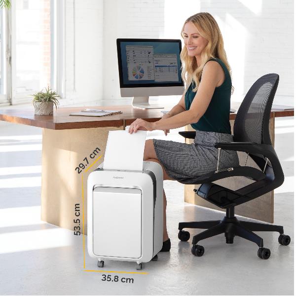 Distruggidocumenti LX-211 - a microframmenti - bianco - Fellowes