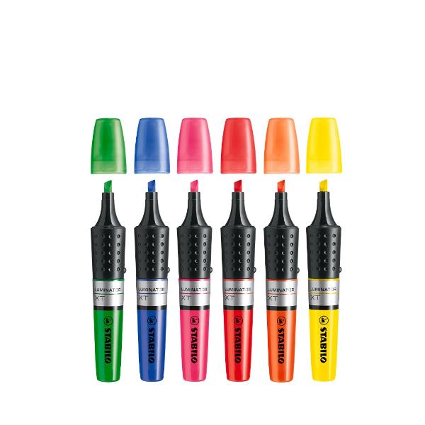 Evidenziatore Stabilo Luminator - punta a scalpello - tratto da 2 - 5mm - giallo - Stabilo