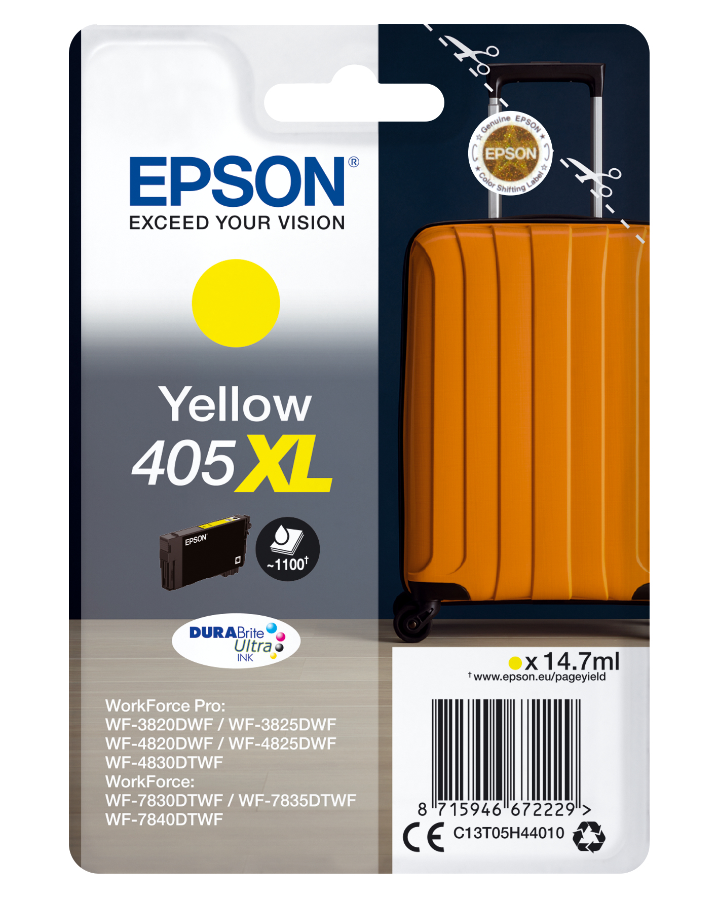 Epson - Cartucce ink - 405XL - giallo - C13T05H44010 - 1.100 pag
