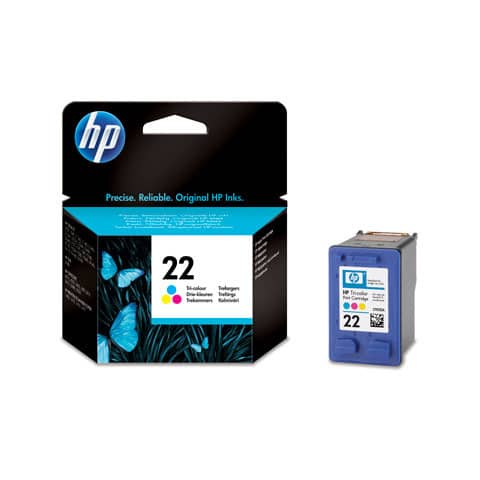 Hp - Cartuccia ink originale - 22 - C/M/Y - C9352AE - 165 pag