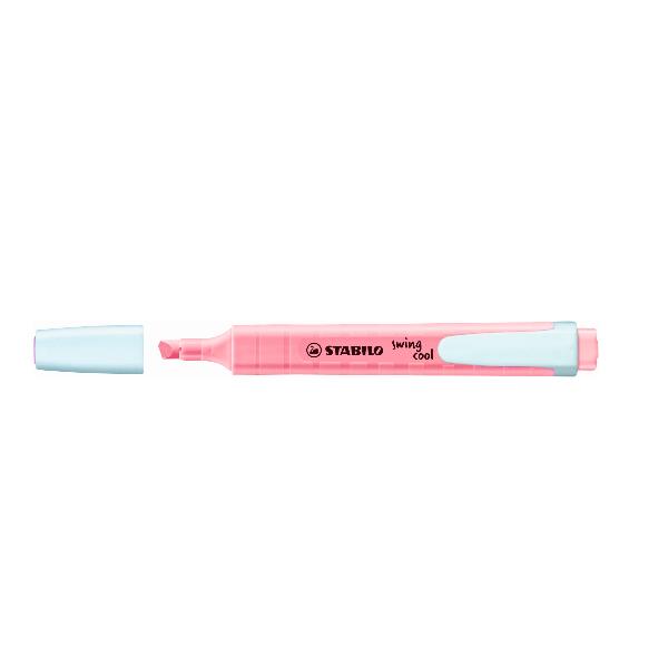 Evidenziatore Swing Cool Pastel - punta a scalpello - tratto 1- 4 mm - fior di ciliegio 150 - Stabilo