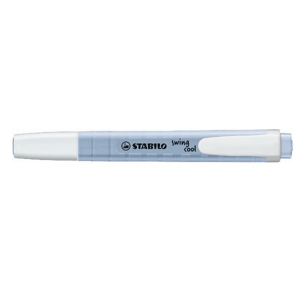 Evidenziatore Swing Cool Pastel - punta a scalpello - tratto 1 - 4 mm - azzurro ghiaccio 111 - Stabilo