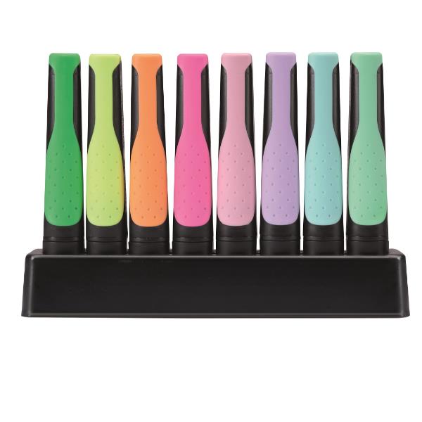 Evidenziatore Stabilo Green Boss - punta a scalpello - tratto 2 - 5mm - colori assortiti - Stabilo - deskset 8 pezzi