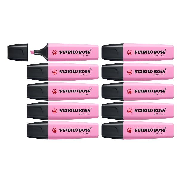 Evidenziatore Stabilo Boss Pastel - tratto 2 - 5 mm - fucsia freddo 158 - Stabilo