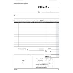 Blocco ricevute sanitarie - 50/2 autoricalcanti - 21,5x14,8cm - DU165470000 - Data Ufficio