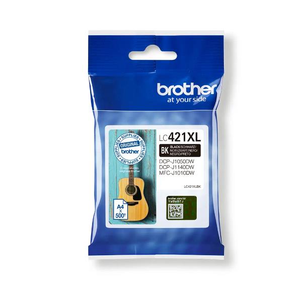 Brother - Cartuccia Ink - Nero - LC421XLBK - 500 pag