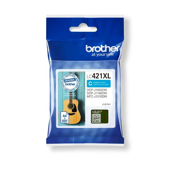 Brother - Cartuccia Ink - Ciano - LC421XLC - 500 pag