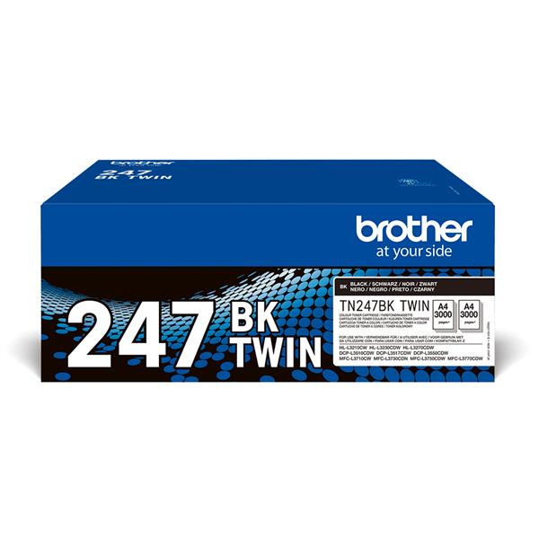 Brother - Bundle di 2 Toner - Nero - TN247BKTWIN - 3.000 pag